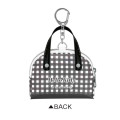 Japan Sanrio Miniature Keychain Bag Charm - Hello Kitty : Mini Boston Bag Gothic Lolita Black - 2