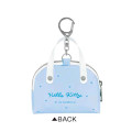 Japan Sanrio Miniature Keychain Bag Charm - Hello Kitty : Mini Boston Bag Lolita Light Blue - 2