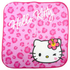Japan Sanrio Mini Towel Handkerchief - Hello Kitty : Y2K Leopard