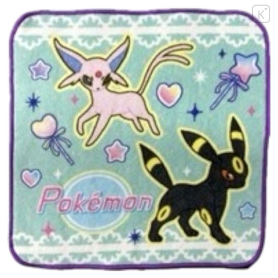 Japan Pokemon Mini Towel Handkerchief - Espeon & Umbreon - 1