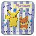 Japan Pokemon Mini Towel Handkerchief - Pawmi & Pikachu - 1