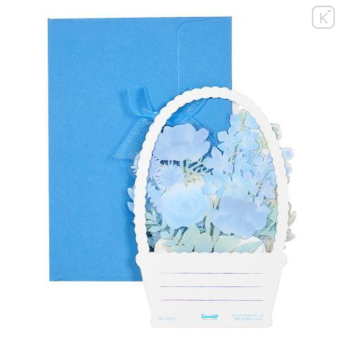 Japan Sanrio 3D Greeting Card - Cinnamoroll : Flower Basket For You - 4