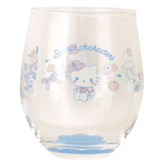 Japan Sanrio Swinging Glass Tumbler - Sweet Cakes Collection Blue