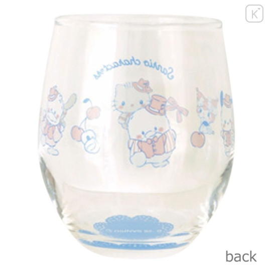 Japan Sanrio Swinging Glass Tumbler - Sweet Cakes Collection Blue - 2