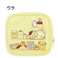 Japan Sanrio Mini Square Pouch - Pompompurin : Light Yellow - 2
