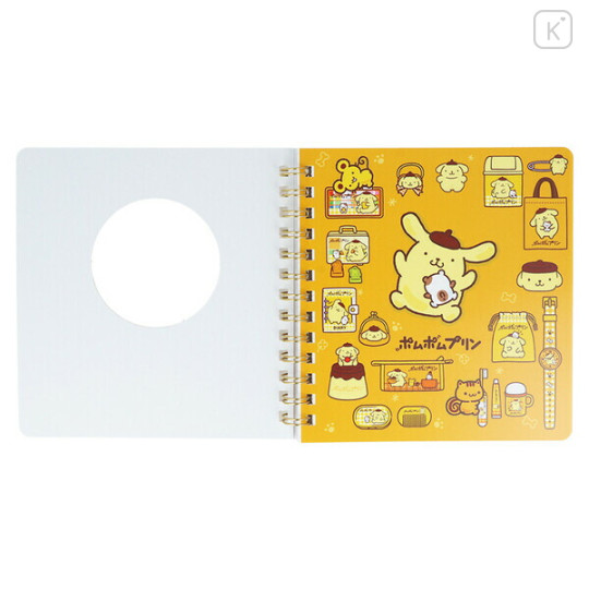 Japan Sanrio Square Ring Notebook - Pompompurin : Orange - 3