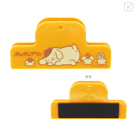 Japan Sanrio Magnet Clip - Pompompurin : Friends Orange - 2