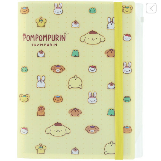 Japan Sanrio 5+1 Pockets A4 Index File Holder - Pompompurin : Friends Yellow - 1