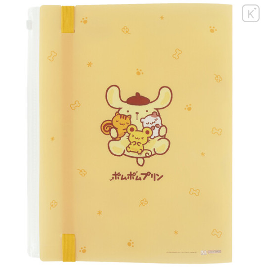 Japan Sanrio 5+1 Pockets A4 Index File Holder - Pompompurin : Friends Orange - 2
