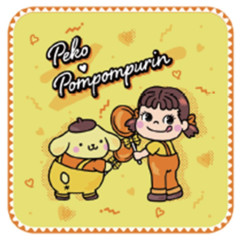 Japan Peko × Sanrio Mini Towel Handkerchief - Pompompurin