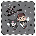 Japan Peko × Sanrio Mini Towel Handkerchief - Kuromi - 1