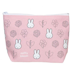 Japan Miffy Boat-shaped Pouch - Miffy : Flower Bloom Pink
