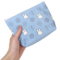 Japan Miffy Boat-shaped Pouch - Miffy : Flower Bloom Blue - 2