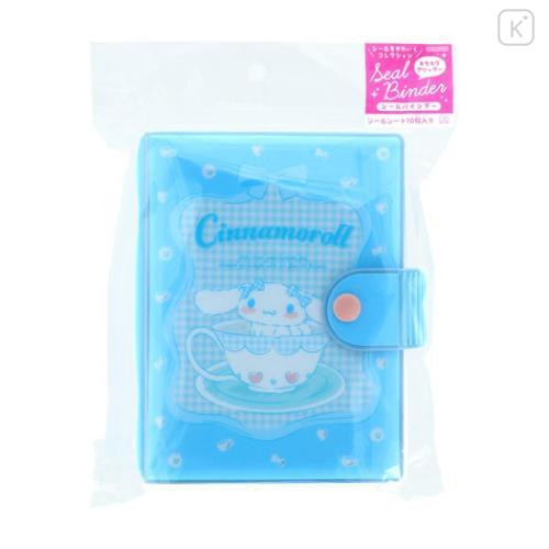 Japan Sanrio 6 Hole Sticker Binder - Cinnamoroll : Ribbon Teacup Blue - 4