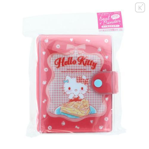 Japan Sanrio 6 Hole Sticker Binder - Cinnamoroll : Ribbon Apple Pie Red - 4