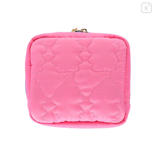 Japan Sanrio Mini Square Pouch - Hangyodon : Neon Pink - 2