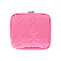 Japan Sanrio Mini Square Pouch - Hangyodon : Neon Pink - 2