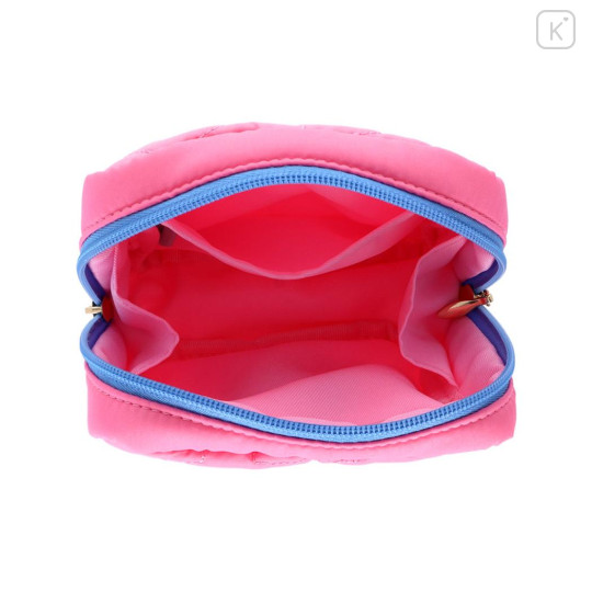 Japan Sanrio Mini Square Pouch - Hangyodon : Neon Pink - 3