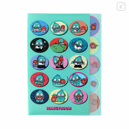 Japan Sanrio 5 Pockets A4 Clear File - Hangyodon : Friend - 1