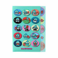 Japan Sanrio 5 Pockets A4 Clear File - Hangyodon : Friend - 1