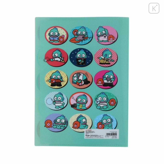 Japan Sanrio 5 Pockets A4 Clear File - Hangyodon : Friend - 2