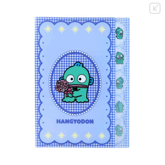 Japan Sanrio 5 Pockets A4 Clear File - Hangyodon : Rose - 1