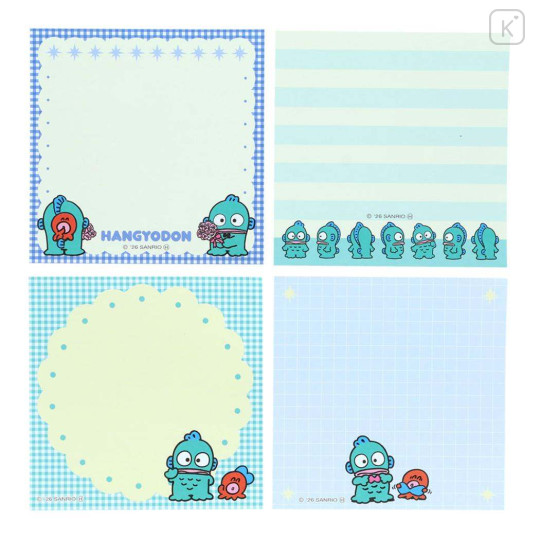 Japan Sanrio Square Memo - Hangyodon : Rose - 3