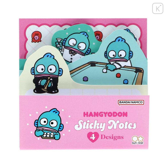 Japan Sanrio Die-cut Block Sticky Notes - Hangyodon : Life - 1