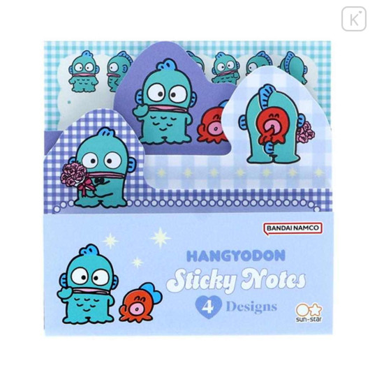 Japan Sanrio Die-cut Block Sticky Notes - Hangyodon : Rose - 1