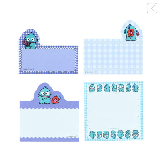 Japan Sanrio Die-cut Block Sticky Notes - Hangyodon : Rose - 3