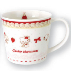 Japan Sanrio Porcelain Mug - Sweet Cakes Collection Red