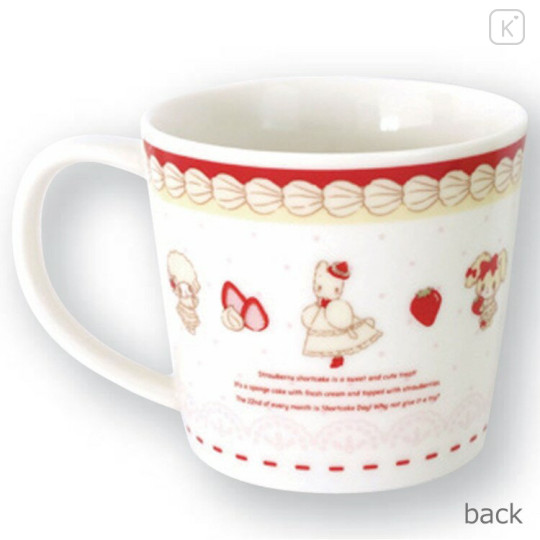 Japan Sanrio Porcelain Mug - Sweet Cakes Collection Red - 2