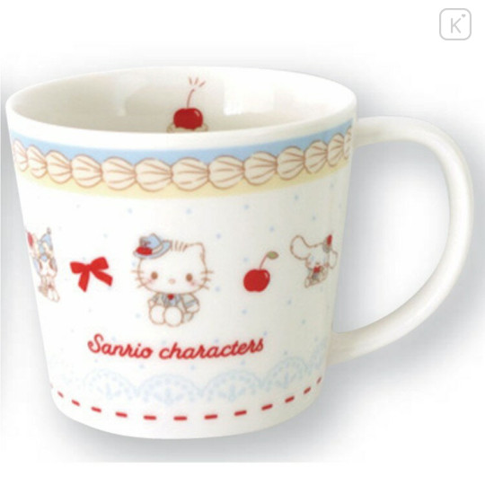 Japan Sanrio Porcelain Mug - Sweet Cakes Collection Blue - 1