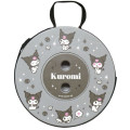 Japan Sanrio Telescopic Stool Folding Chair - Kuromi : Grey - 1