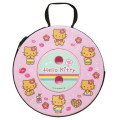 Japan Sanrio Telescopic Stool Folding Chair - Hello Kitty : Tan Pink - 1