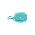 Japan Sanrio Fluffy Mini Pouch with Carabiner - Hangyodon : Face New Life Collection - 2