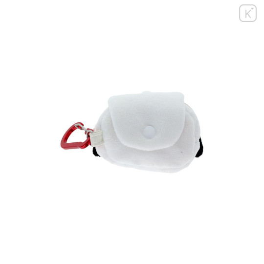 Japan Sanrio Fluffy Mini Pouch with Carabiner - Pochacco : Face New Life Collection - 2