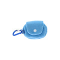 Japan Sanrio Fluffy Mini Pouch with Carabiner - Tuxedo Sam : Face New Life Collection - 2