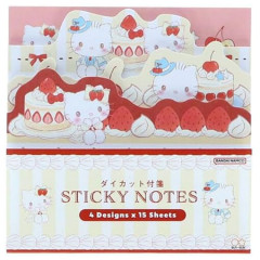 Japan Sanrio Die-cut Block Sticky Notes - Dear Daniel & Hello Kitty : Sweet Cakes Collection