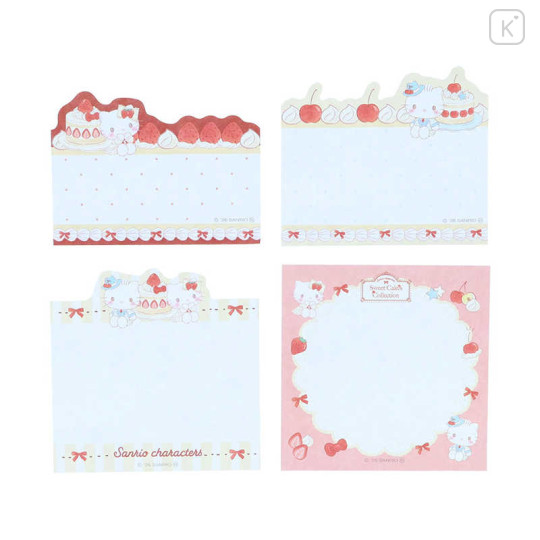Japan Sanrio Die-cut Block Sticky Notes - Dear Daniel & Hello Kitty : Sweet Cakes Collection - 2