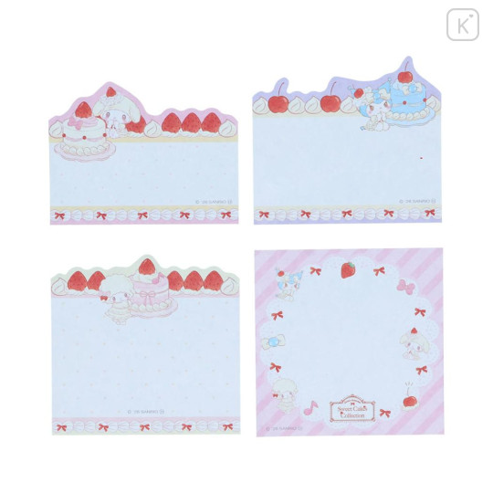 Japan Sanrio Die-cut Block Sticky Notes - Kuromi & My Melody : Sweet Cakes Collection - 3