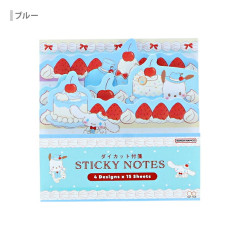 Japan Sanrio Die-cut Block Sticky Notes - Cinnamoroll & Pochacco : Sweet Cakes Collection