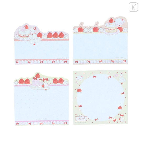 Japan Sanrio Die-cut Block Sticky Notes - Bonbonribbon & Cogimyun & Marron Cream : Sweet Cakes Collection - 2
