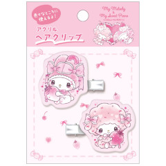 Japan Sanrio Acrylic Hair Clip Set - My Melody & My Sweet Piano : Dolly Mix Petit