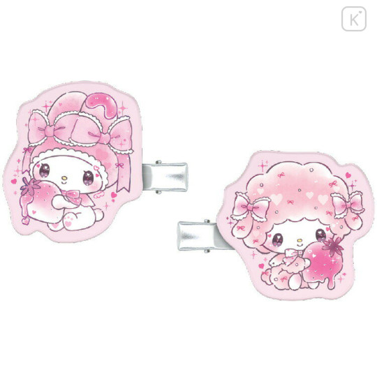 Japan Sanrio Acrylic Hair Clip Set - My Melody & My Sweet Piano : Dolly Mix Petit - 2