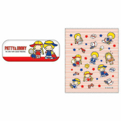 Japan Sanrio Glasses Case - Patty & Jimmy : Tennis Red