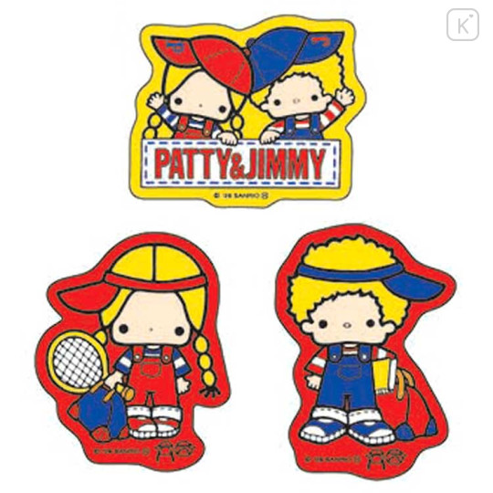 Japan Sanrio Die-cut Sticker Set - Patty & Jimmy : Tennis - 1