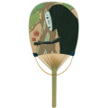 Japan Ghibli Oval Bamboo Fan - Spirited Away : No Face - 1