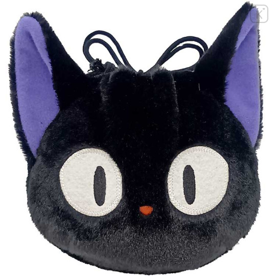 Japan Ghibli Plush Drawstring Bag - Kiki's Delivery Service : Cat Jiji - 1