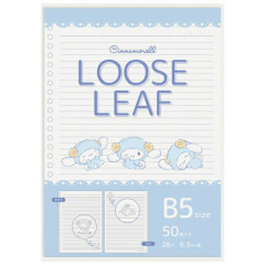 Japan Sanrio B5 26 Hole Loose Leaf Paper - Cinnamoroll : Sleepy Sheep